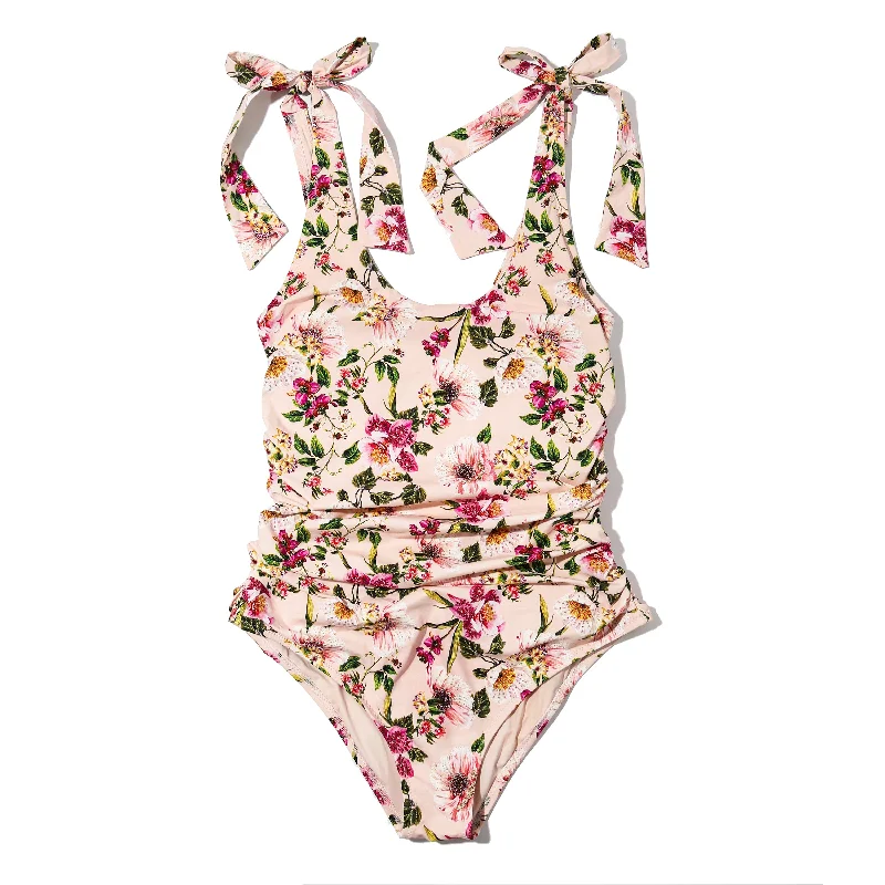 Swim Scoop One Piece | Botanical Treasures Bright color unclassified dresses