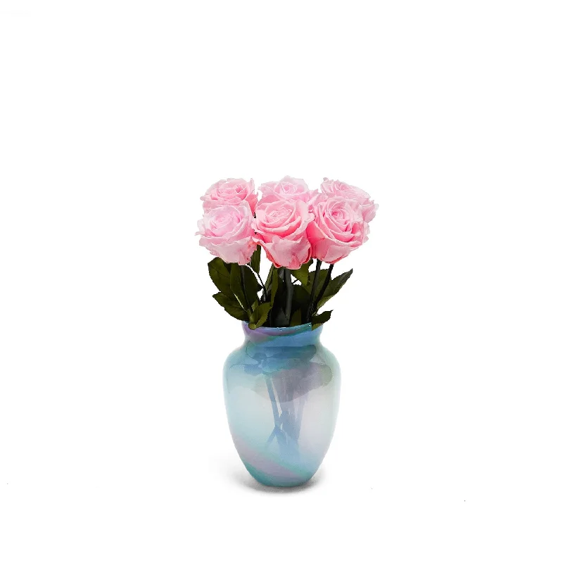 Natural Glass Vase | Oceano | Pink Ruched unclassified dresses