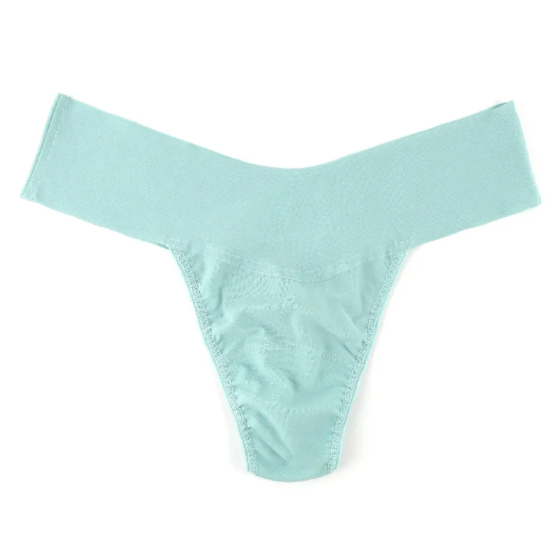 Breathesft Natural Rise Thong | Eucalyptus Green Metallic unclassified dresses