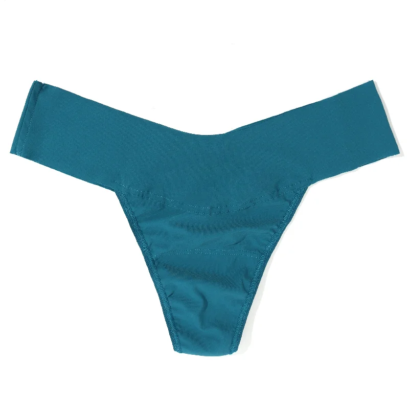 Breathesft Natural Rise Thong | Earth Dance (Green) Color block unclassified dresses
