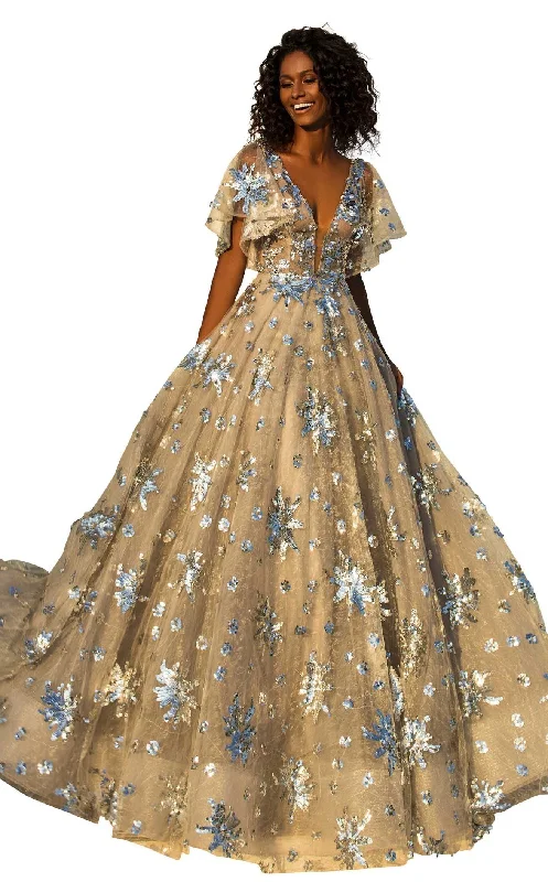 Tarik Ediz 50654 Dress Chiffon unclassified dresses