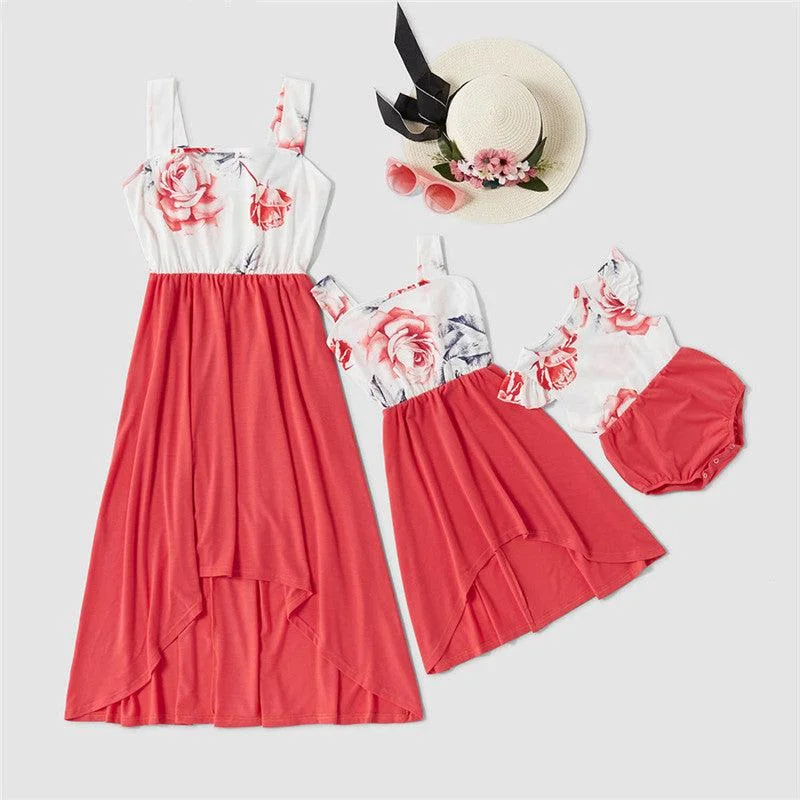 THE HIGH-LOW GARDEN ~ MOMMY & ME DRESS SET Bold pattern unclassified dresses