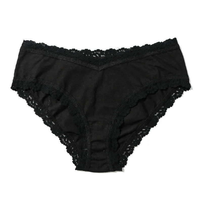 Cotton V-Front Cheeky | Black Trendy new unclassified dresses