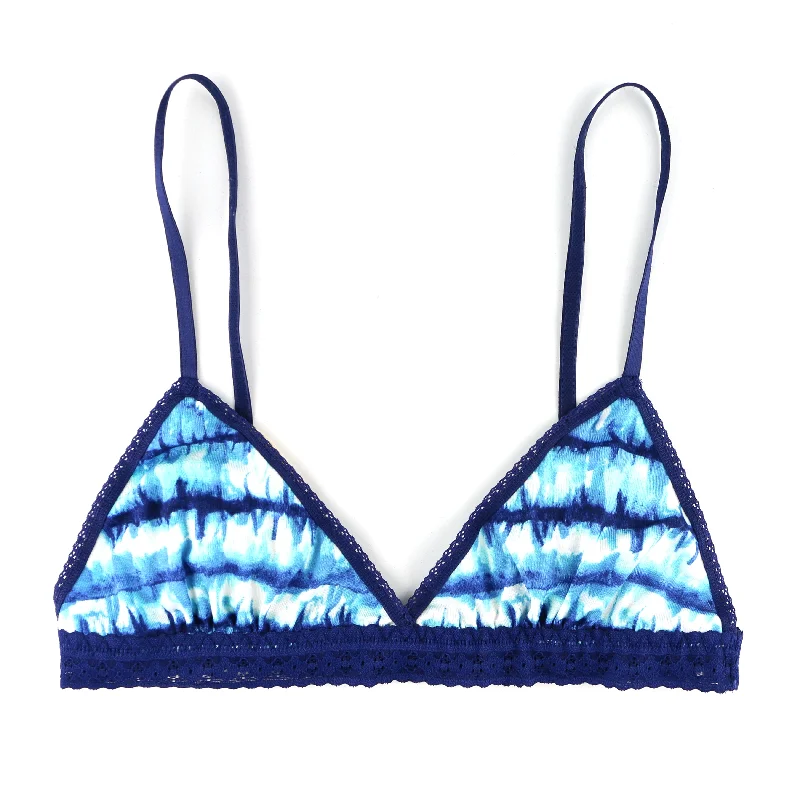Dreamease Modal Bralette | Indigo Stripe Open-back unclassified dresses