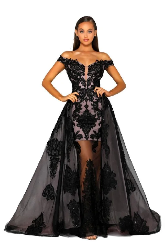 PS5001 BLACK BLUSH Bright color unclassified dresses