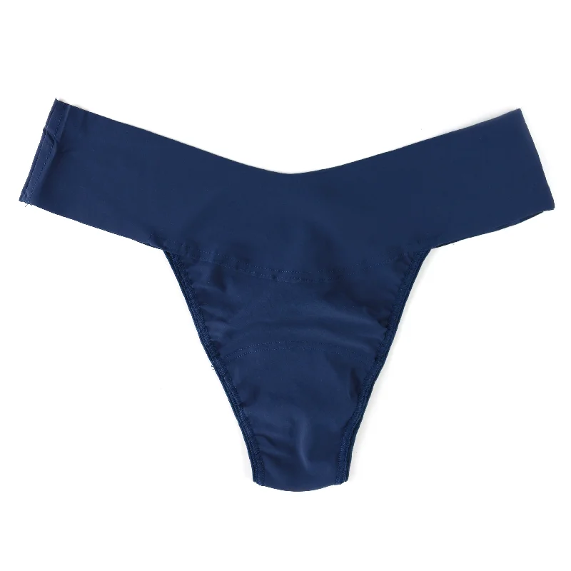 Breathesft Natural Rise Thong | Nightshade (Blue) Soft fabric unclassified dresses