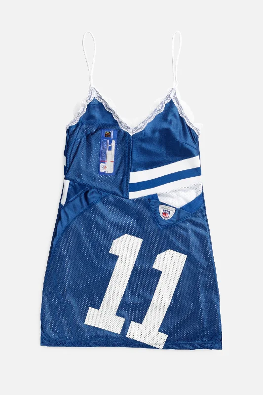 Rework Indianapolis Colts NFL Lace Dress - S Lace Fit-and-Flare