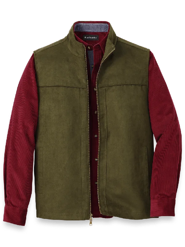 Microsuede Vest - Green