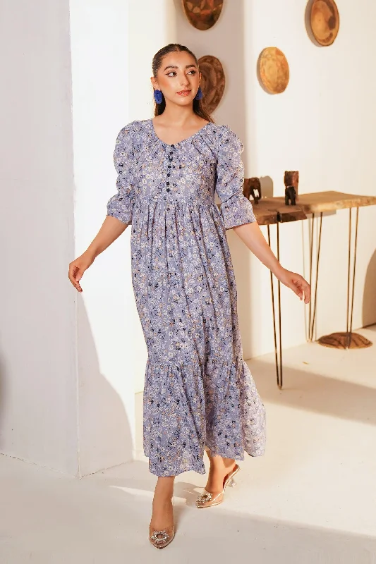 Printed Cotton Lawn Shirt