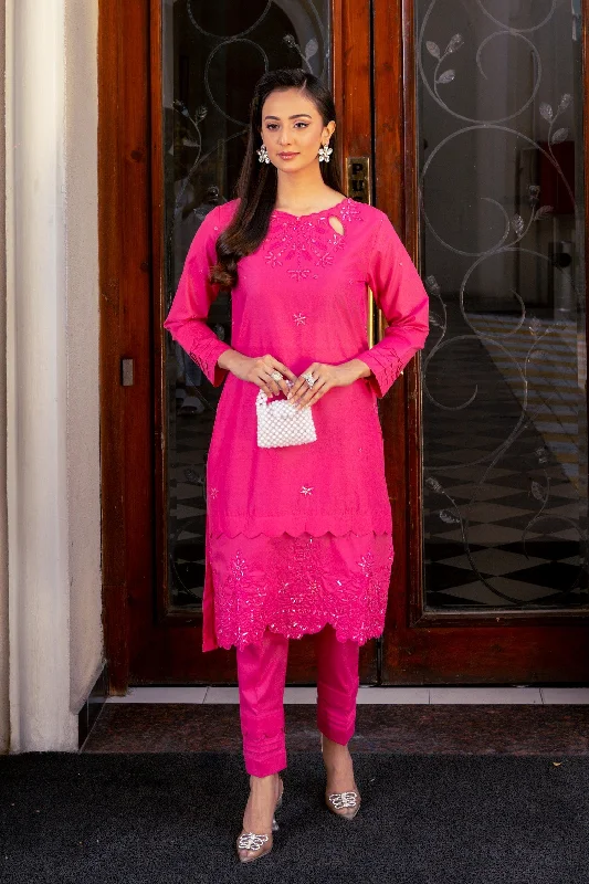 2PC - Embroidered Cotton Lawn Suit