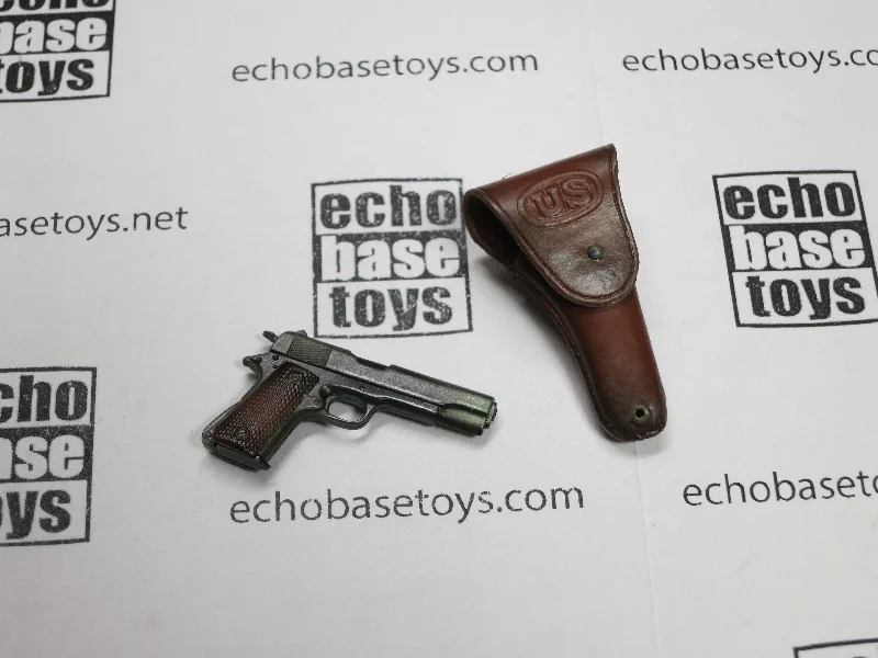Dragon Models Loose 1/6th Scale WWII US M1911 Colt Pistol weathered w/Holster (Plastic)  #DRL3-W007