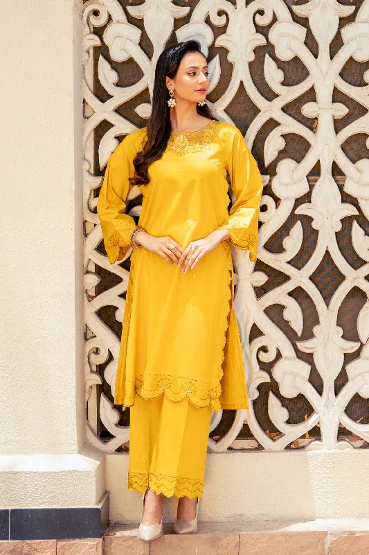 2PC - Embroidered Cotton Lawn Suit