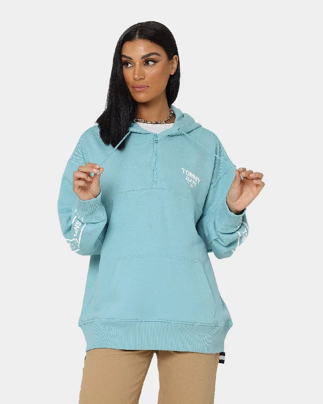 Tommy Jeans Tape Quarter Zip Hoodie Crest