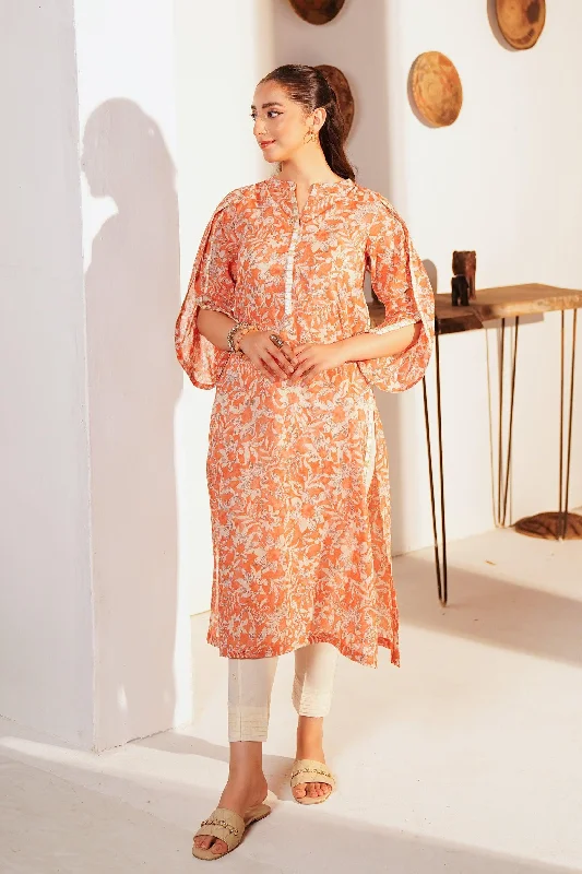Printed Cotton Lawn Shirt
