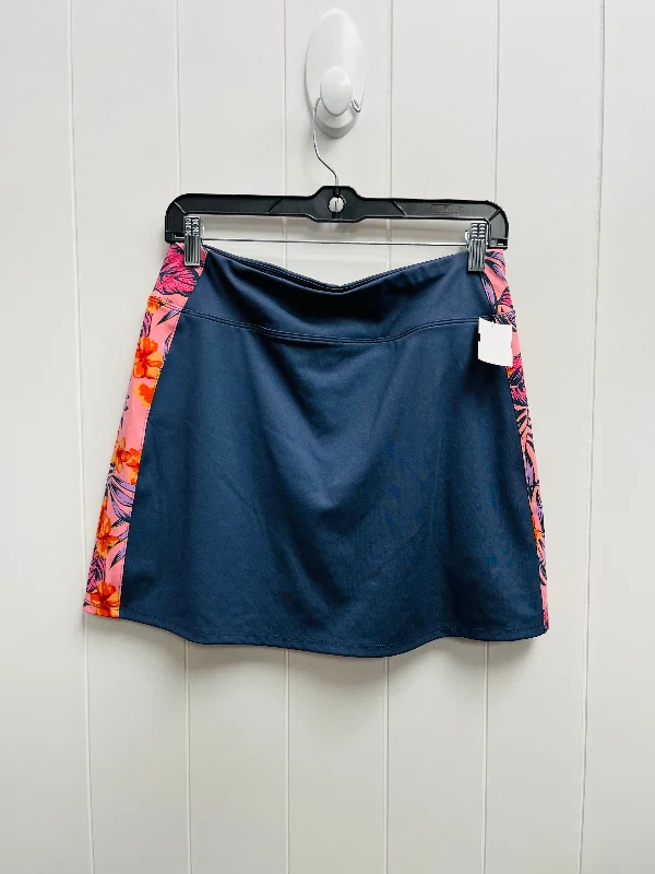 Skort By Tommy Bahama In Blue & Orange, Size: S Metallic unclassified skirts