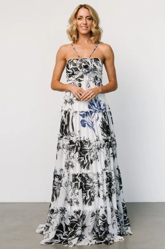 Charmaine Maxi Dress | Navy + Black Floral H&M maxi dresses