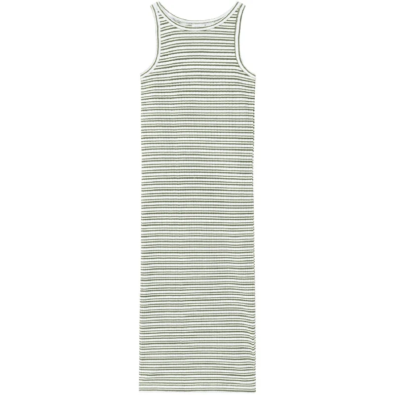 Name It Oil Green Bright White Hobine Maxi Tank Dress Revolve maxi dresses