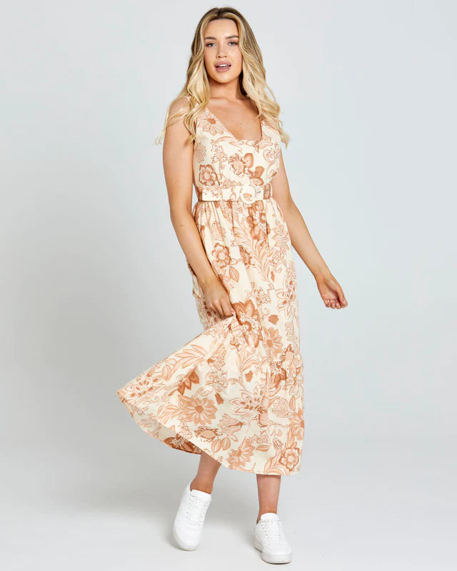 Emelia Sleeveless Midi Dress Office midi dresses