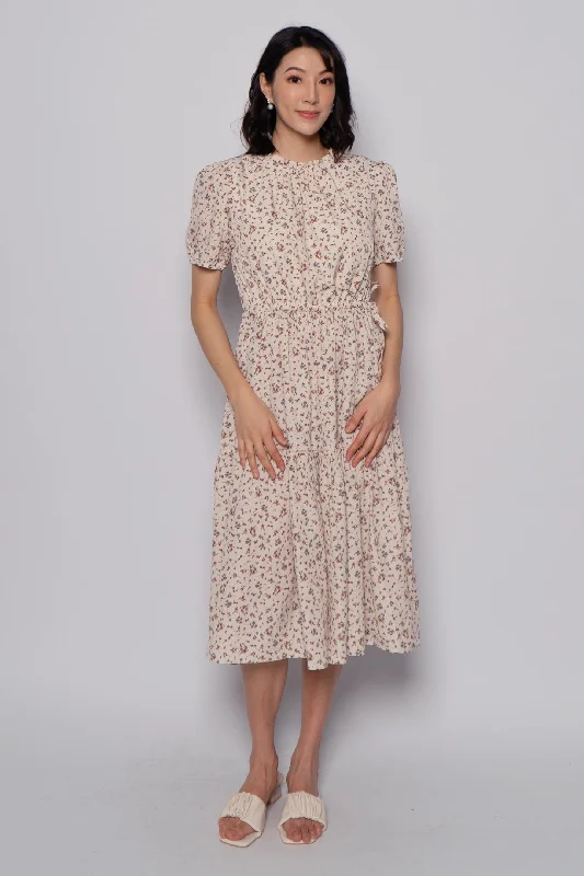 Kalila Floral Dress in Cream Revolve floral dresses