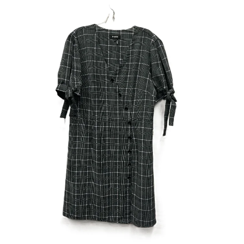 Dress Casual Short By Dkny In Grey, Size: L Wrap Mini Skirt