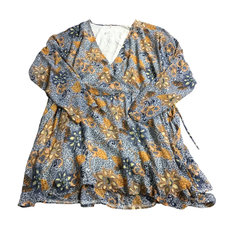 Dress Casual Short By Free People In Blue & Orange, Size: Xs Summer Mini Skirt