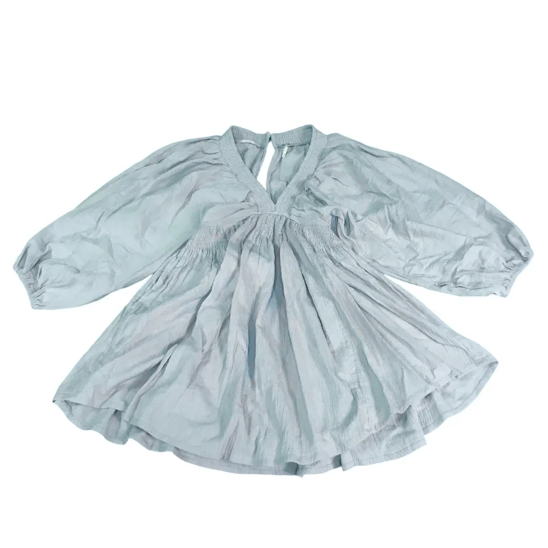 Dress Casual Short By Free People In Blue, Size: Xs Ruffled Mini Skirt