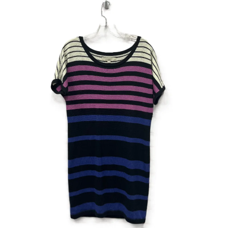Dress Casual Short By Loft In Black, Size: M Faded Denim Skirt