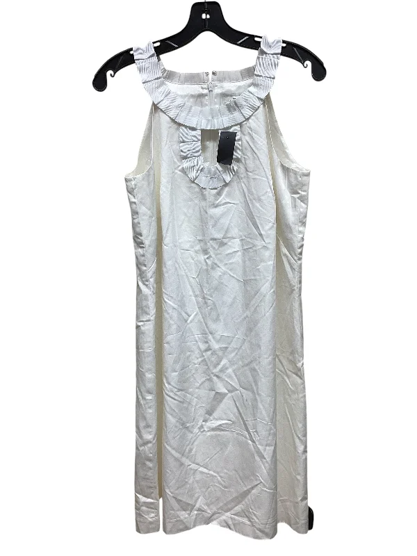 Dress Casual Short By Loft In White, Size: S Vintage Pleated Skirt