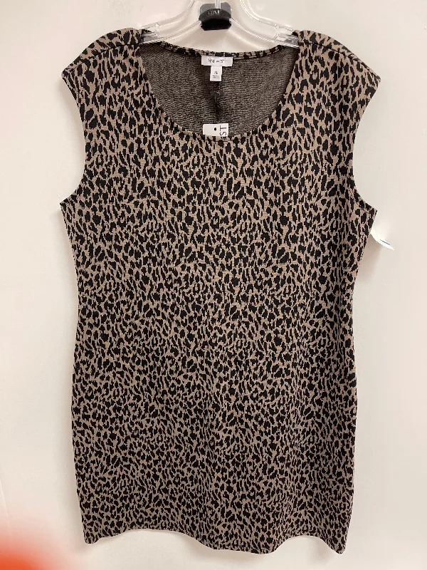 Dress Casual Short By Nine West In Animal Print, Size: Xl Classic Denim Mini