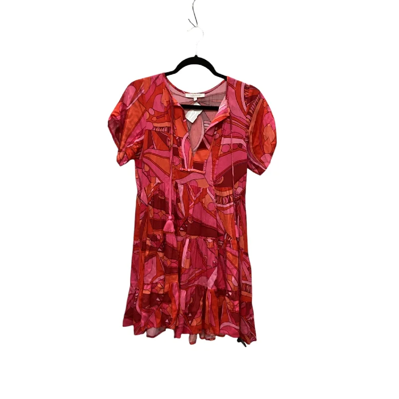 Dress Casual Short By Olivaceous In Pink & Red, Size: S Colorful Mini Skirt