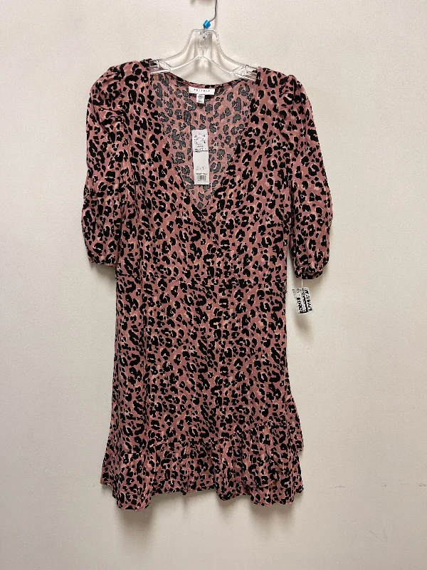 Dress Casual Short By Top Shop In Animal Print, Size: M Plaid Mini Skirt
