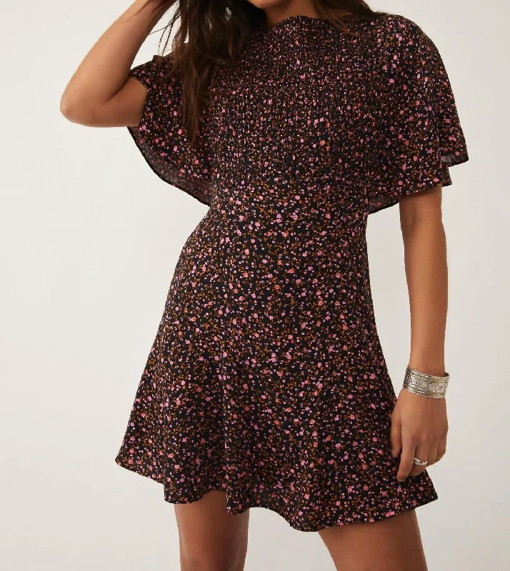 Florence Mini Dress In Evening Combo A-line Mini Skirt